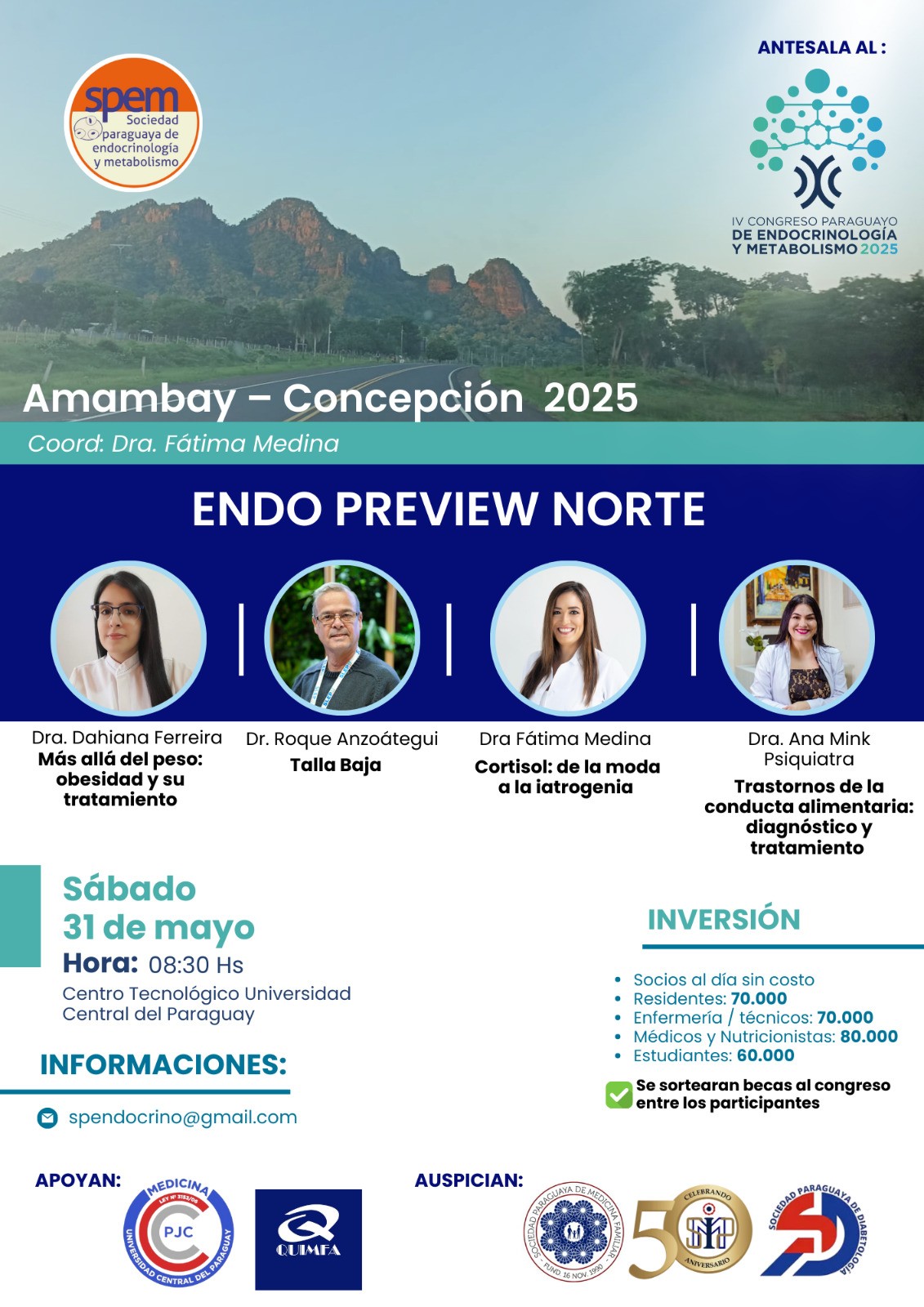 UCP de Pedro Juan Caballero sediará “Endo Preview Norte” de Congresso sobre Endocrinologia