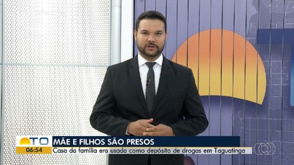 Mãe e filho são presos por suspeita de tráfico de drogas em Taguatinga