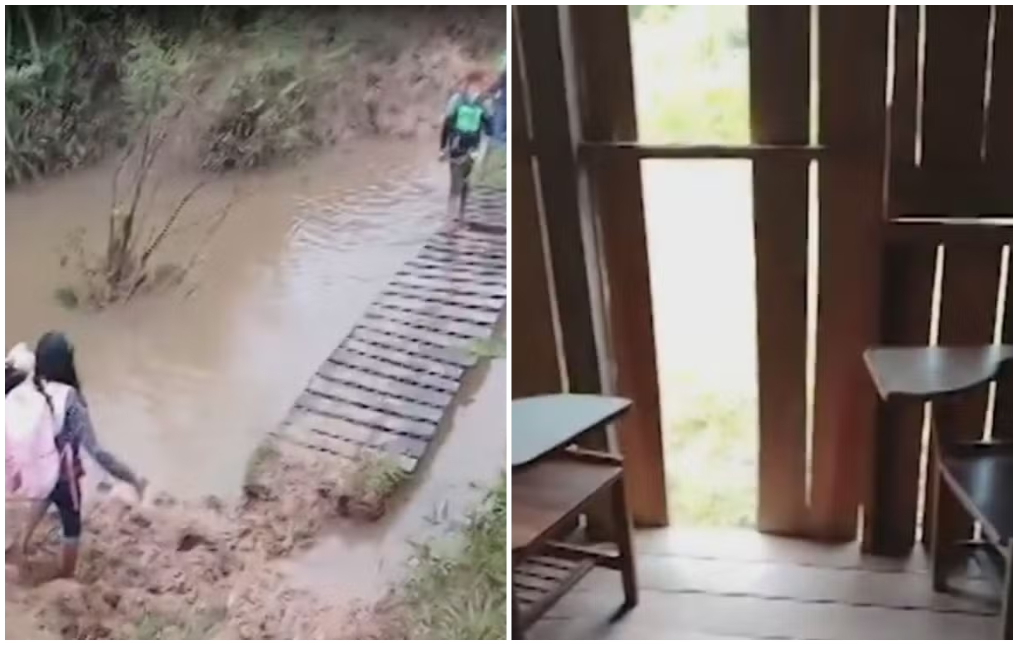 Buracos nas paredes, banheiro sem privacidade: alunos enfrentam condições precárias para estudar em região isolada no AC