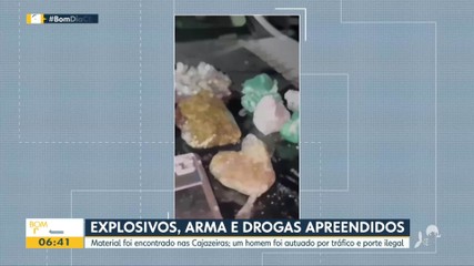 Explosivos, armas e drogas são apreendidos em Fortaleza