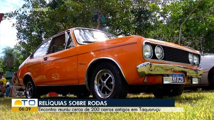 Encontro reúne cerca de 200 carros antigos em Taquaruçu