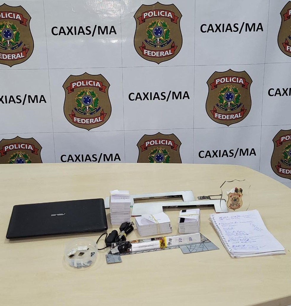 Polícia Federal prende no Ceará homem suspeito de aplicar fraudes bancárias em municípios do Maranhão — Foto: Divulgação/PF