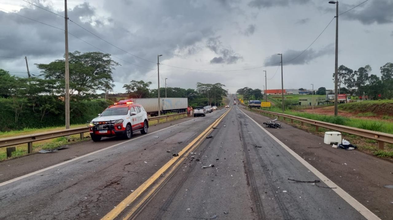 Motociclista morre em acidente na BR 153 em Rio Preto 