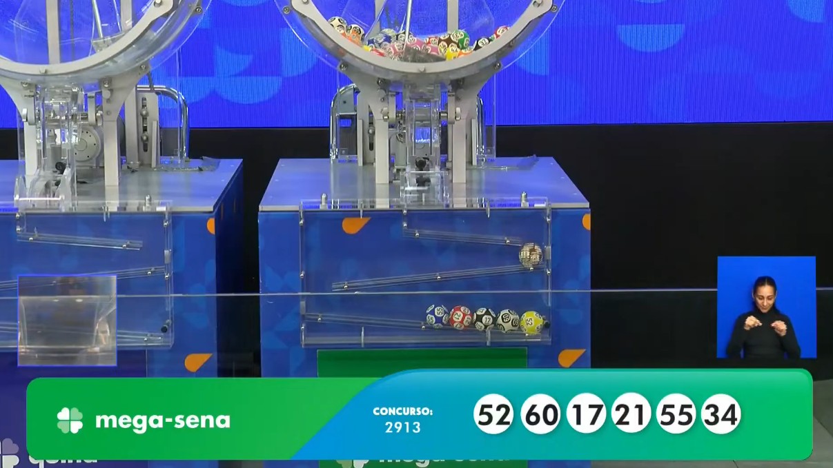 Mega-Sena, concurso 2.913: aposta única leva prêmio de R$ 53,9 milhões