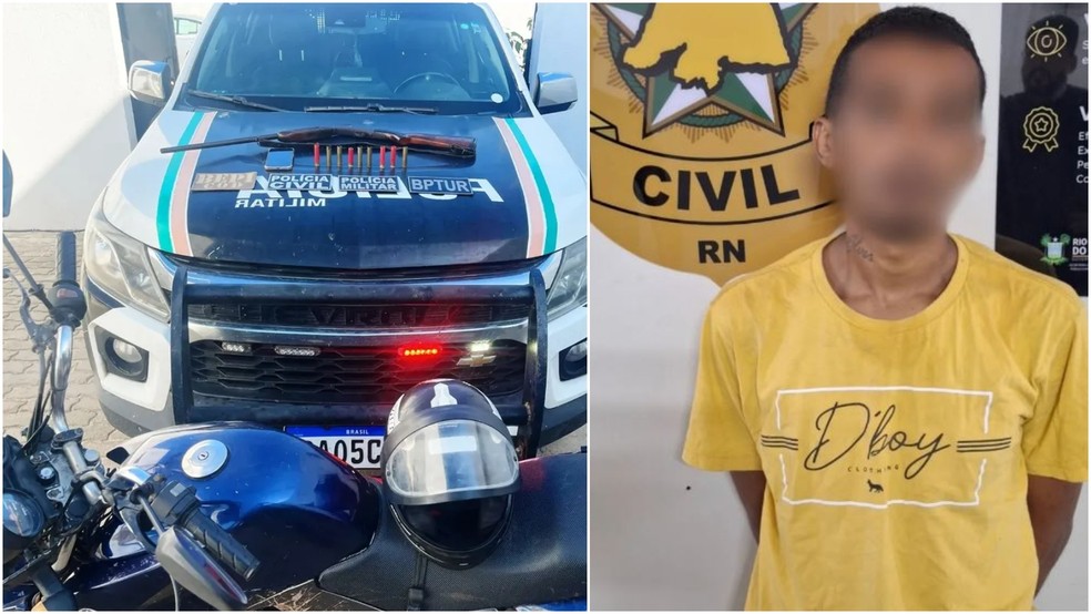 Francisco Ruan dos Anjos Alves, suspeito de matar mulher para roubar os pertences, foi preso no Centro de Mossoró. — Foto: Polícia Civil/ Divulgação