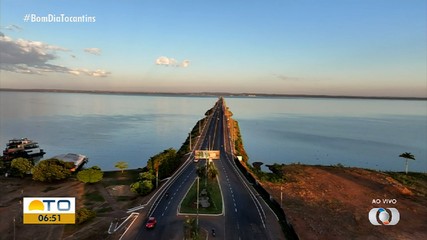 Confira imagens aéreas da ponte entre Palmas e Luzimangues