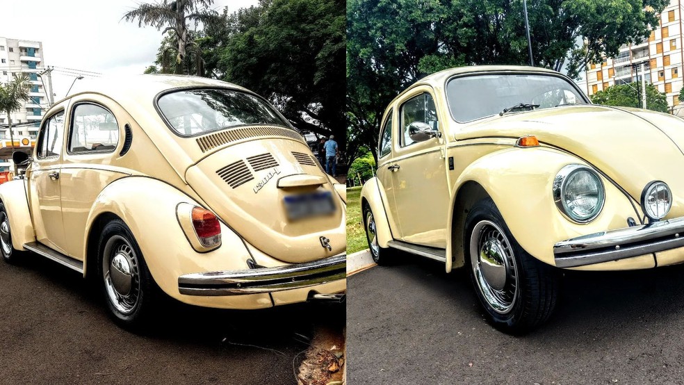 Fusca 76 foi totalmente restaurado em Bauru (SP) — Foto: Arquivo Pessoal