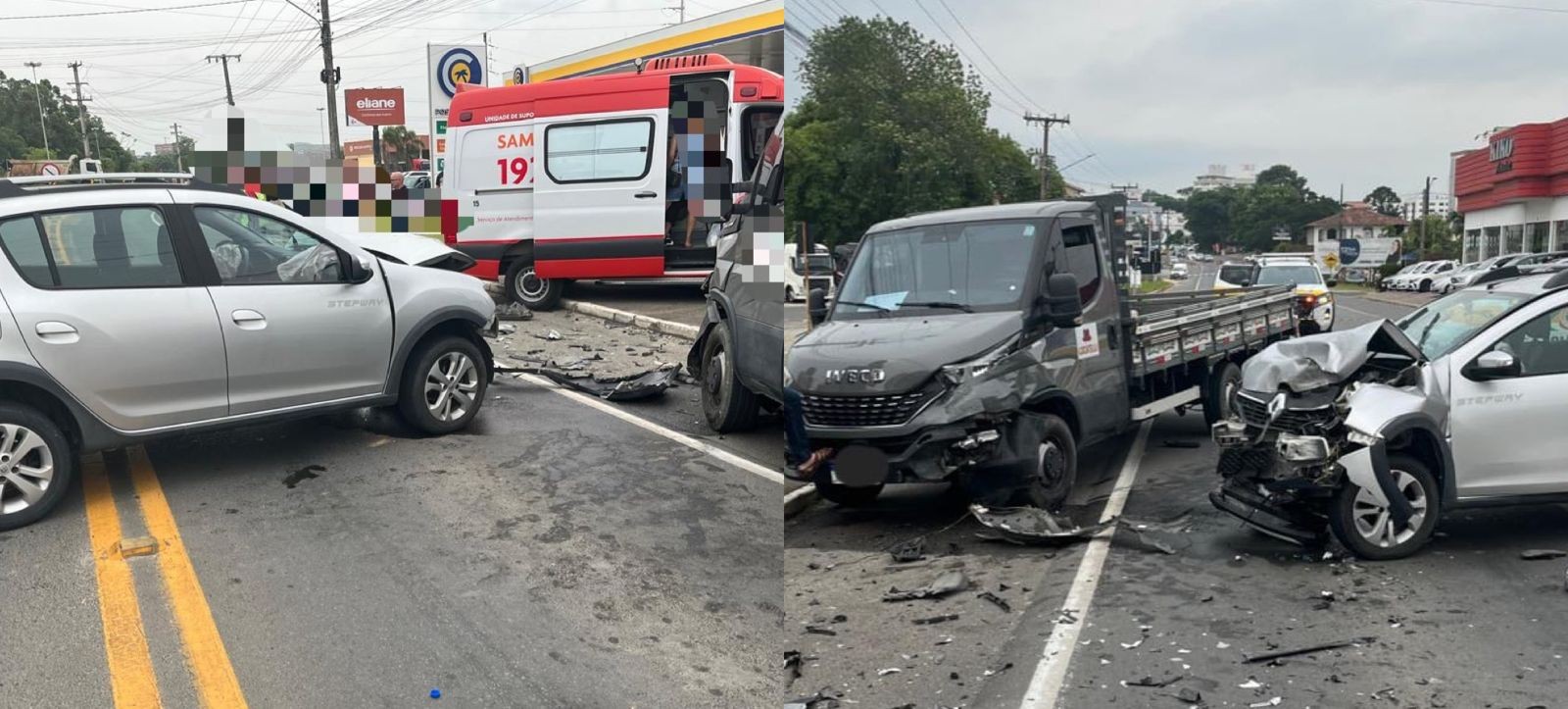 Carro invade contramão, bate em caminhão e deixa filho morto e mãe ferida em rodovia de SC
