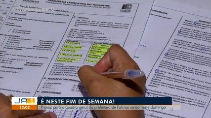 Provas do concurso do quadro geral de Palmas serão neste domingo (7)