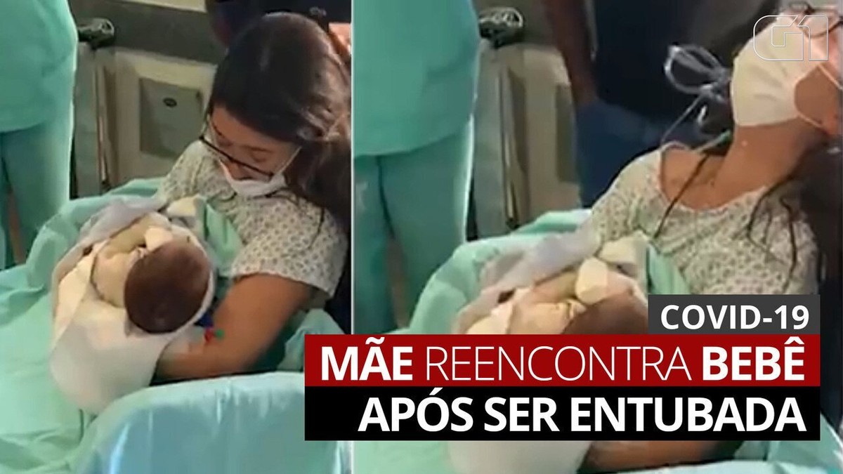 após ser intubada e precisar da ecmo por duas vezes mãe reencontra