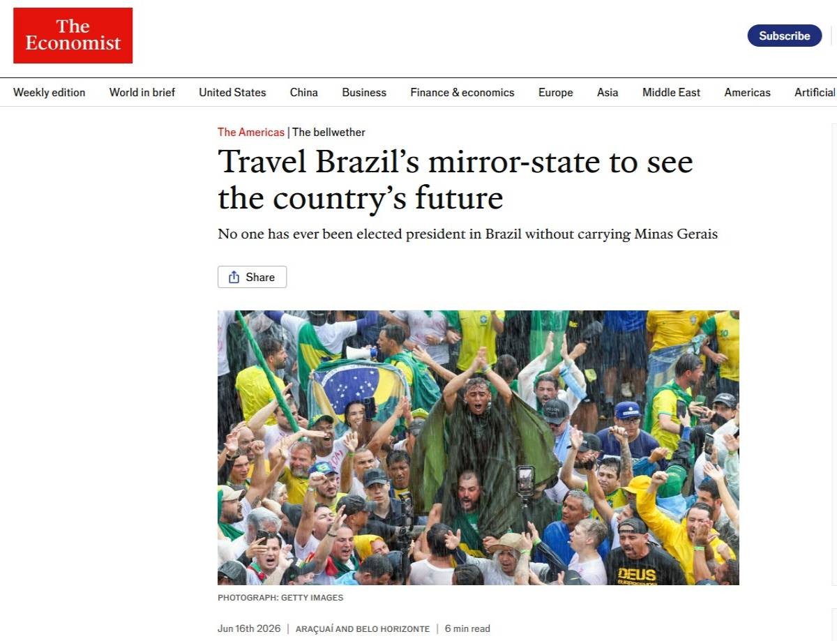 'Finanças de MG estão em ruínas' e quem vencer eleições no estado 'terá que cortar gastos drasticamente', diz 'The Economist'