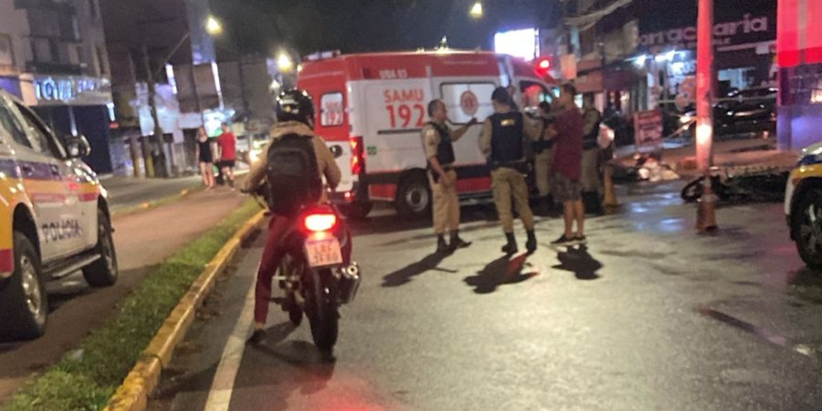 Casal é baleado enquanto andava de moto em avenida movimentada de Ipatinga
