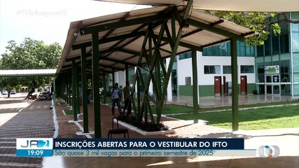 IFTO abre inscrições para o vestibular 1º semestre 2025