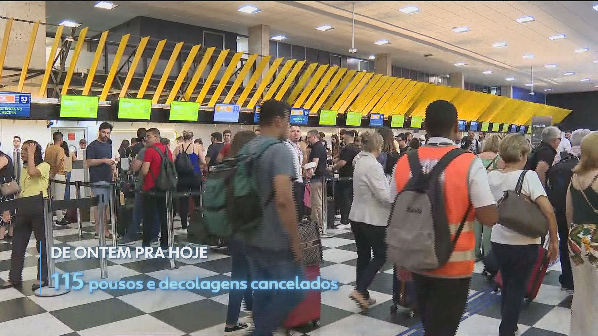 Cancelamento de voos no Aeroporto de Congonhas, em SP, afeta outros aeroportos do país