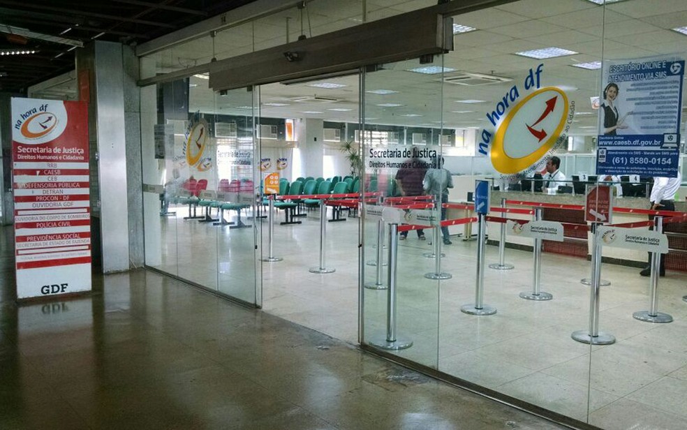 Posto do Na Hora, na Rodoviária do Plano Piloto, em Brasília — Foto: Marília Marques/G1