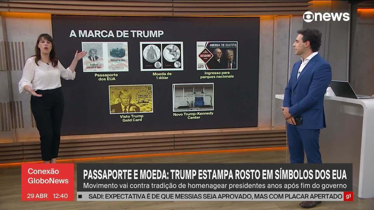 EUA começam a produzir moeda comemorativa de US$ 1 com imagem de Trump