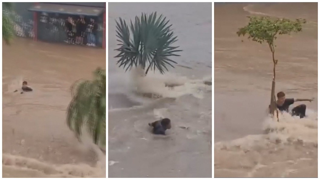 VÍDEO: Homem é arrastado por enxurrada em Carapicuíba, na Grande SP; Defesa Civil faz alerta para novos temporais nesta quinta e sexta