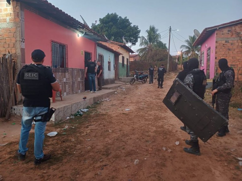 Operação da Polícia Civil realizada na manhã desta quarta-feira (21) — Foto: Divulgação/ PC-MA