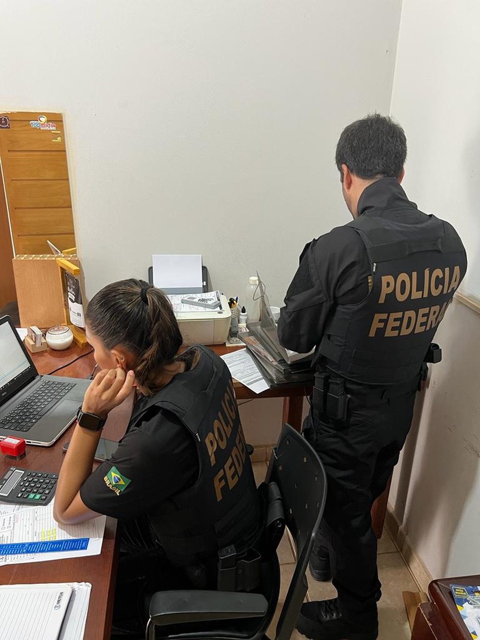 Foram cumpridos cinco mandados de busca e apreensão em Palmas — Foto: Reprodução/Polícia Federal do Tocantins