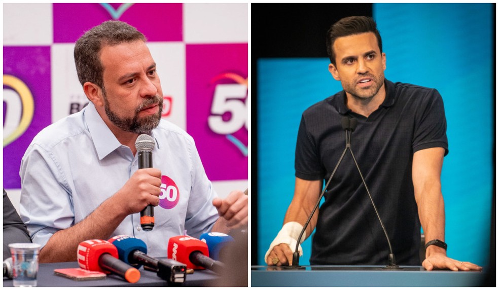 Os candidatos Guilherme Boulos (PSOL) e Pablo Mar�al (PRTB). - Foto: Montagem/g1/Divulga��o/Fabio Tito