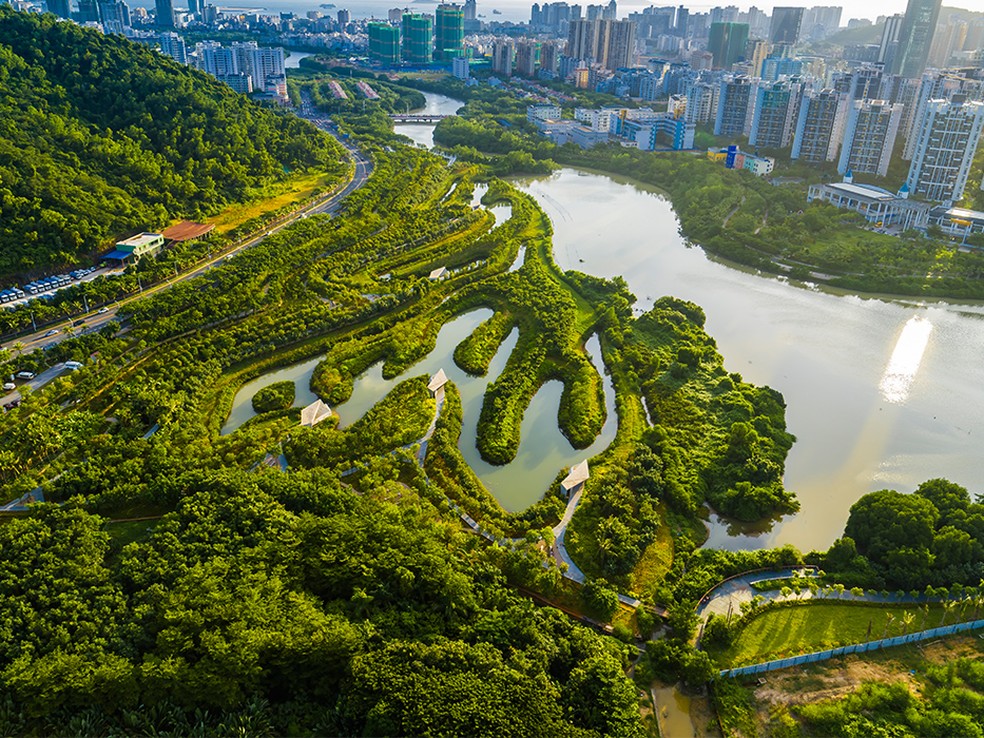 Sanya Mangrove Eco-Park (China) — Foto: Turenscape/Divulgação
