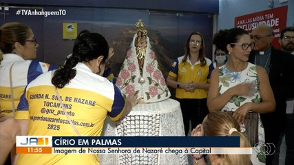 Chegada de imagem de Nossa Senhora de Nazaré abre programação do Círio em Palmas