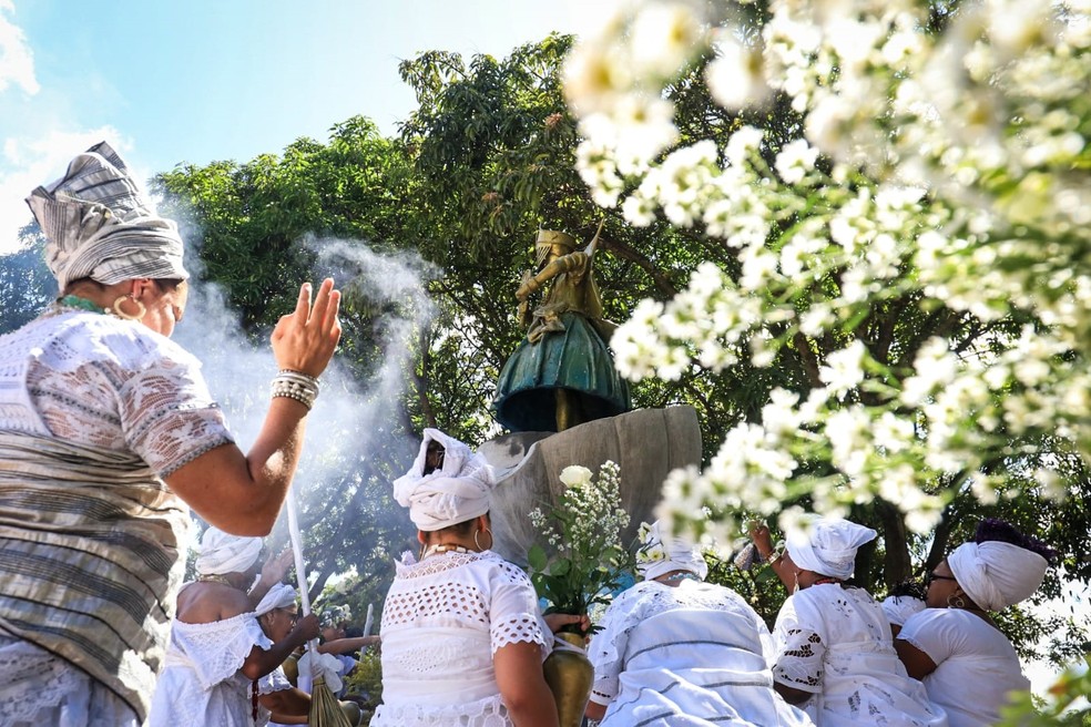 Praça dos Orixás festeja Dia de Iemanjá (foto de arquivo) — Foto: Webert da Cruz