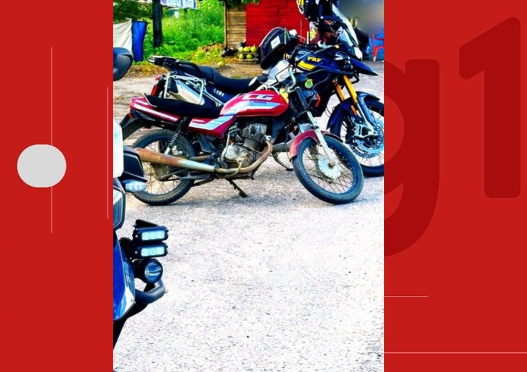 Moto furtada há mais de 25 anos é recuperada pela PRF na Bahia; condutor foi levado à delegacia