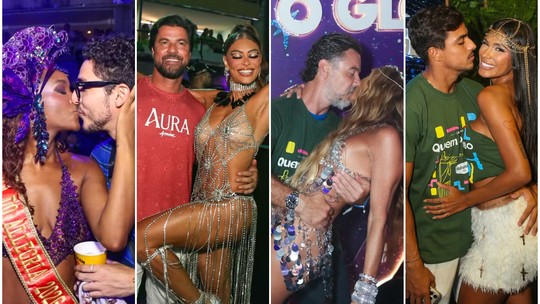 Iza assume romance e famosos trocam beijos: o amor na Sapucaí