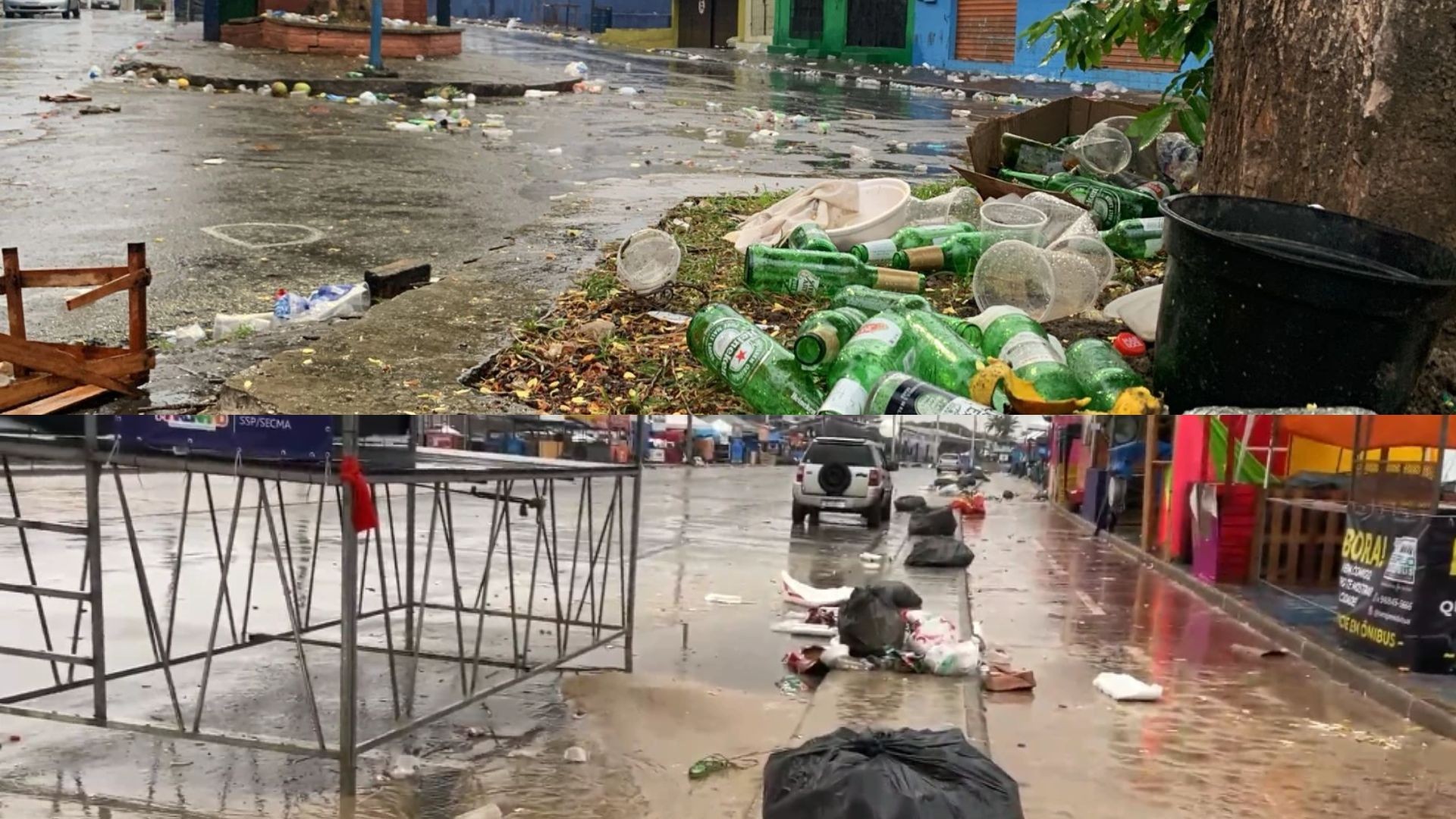 Pré-Carnaval: descarte irregular de lixo toma conta da Litorânea e Madre Deus, em São Luís