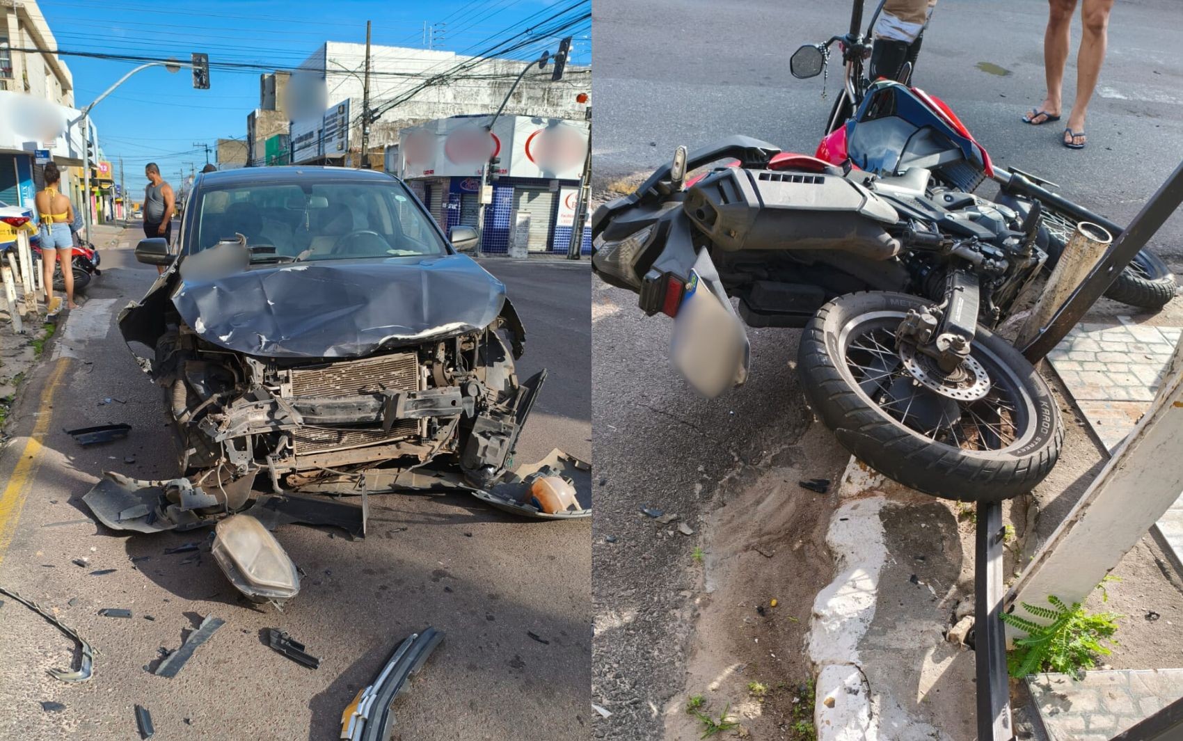 Motociclista fica ferido após acidente no Bairro Siqueira Campos em Aracaju