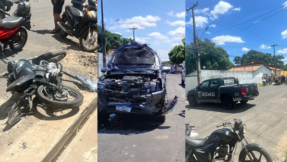 Suspeitos de assalto ficam gravemente feridos em acidente durante fuga em Teresina — Foto: Reprodução