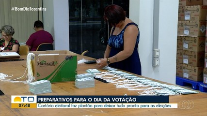 Cartório eleitoral faz plantão para deixar tudo pronto para as eleições 2024 em Palmas