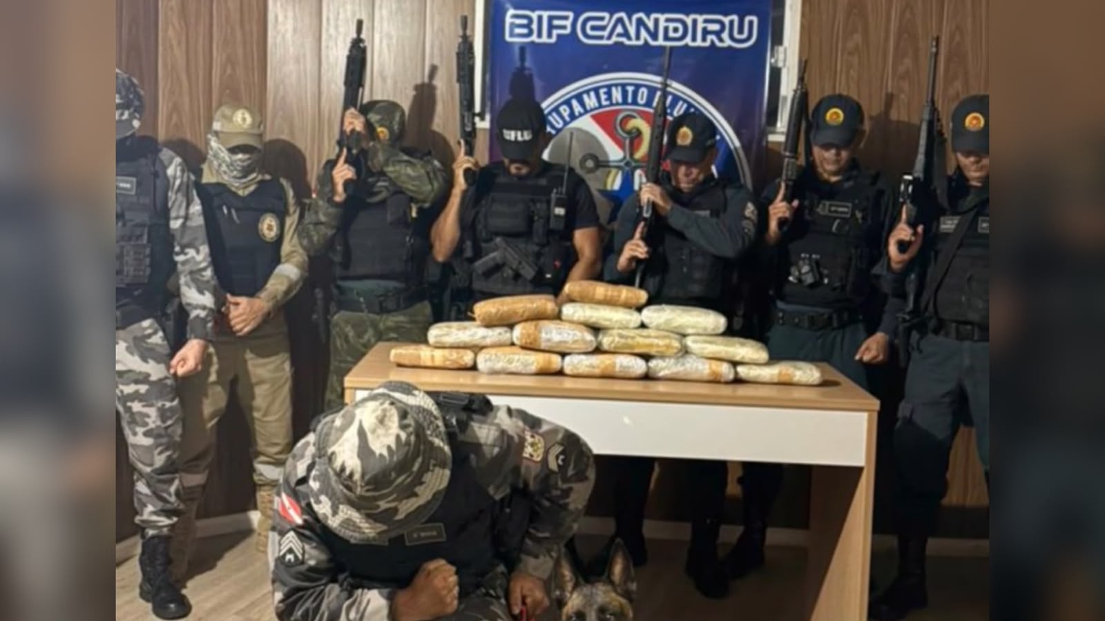 Quase 12 kg de skunk são apreendidos na Base Candiru; droga estava presa ao corpo dos suspeitos em Óbidos