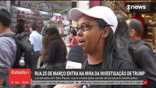 'Não tem que palpitar', 'não representa o Brasil', 'China assusta EUA': lojistas e clientes da 25 de março reagem sobre investigação de Trump