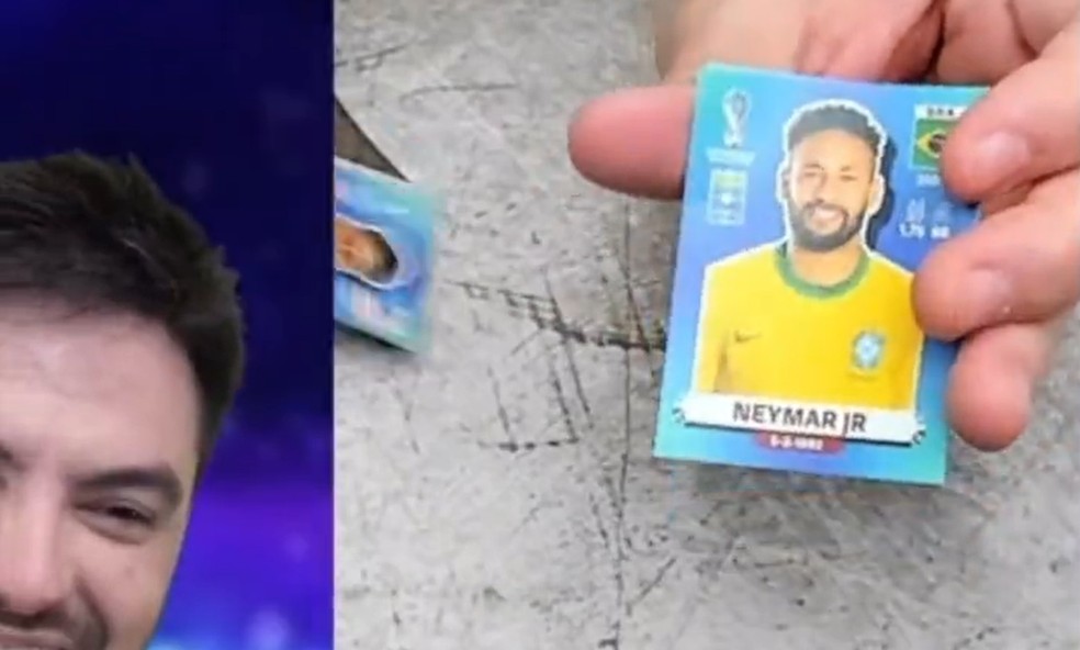 Figurinha de Neymar no álbum da Copa do Catar é oferecida por até