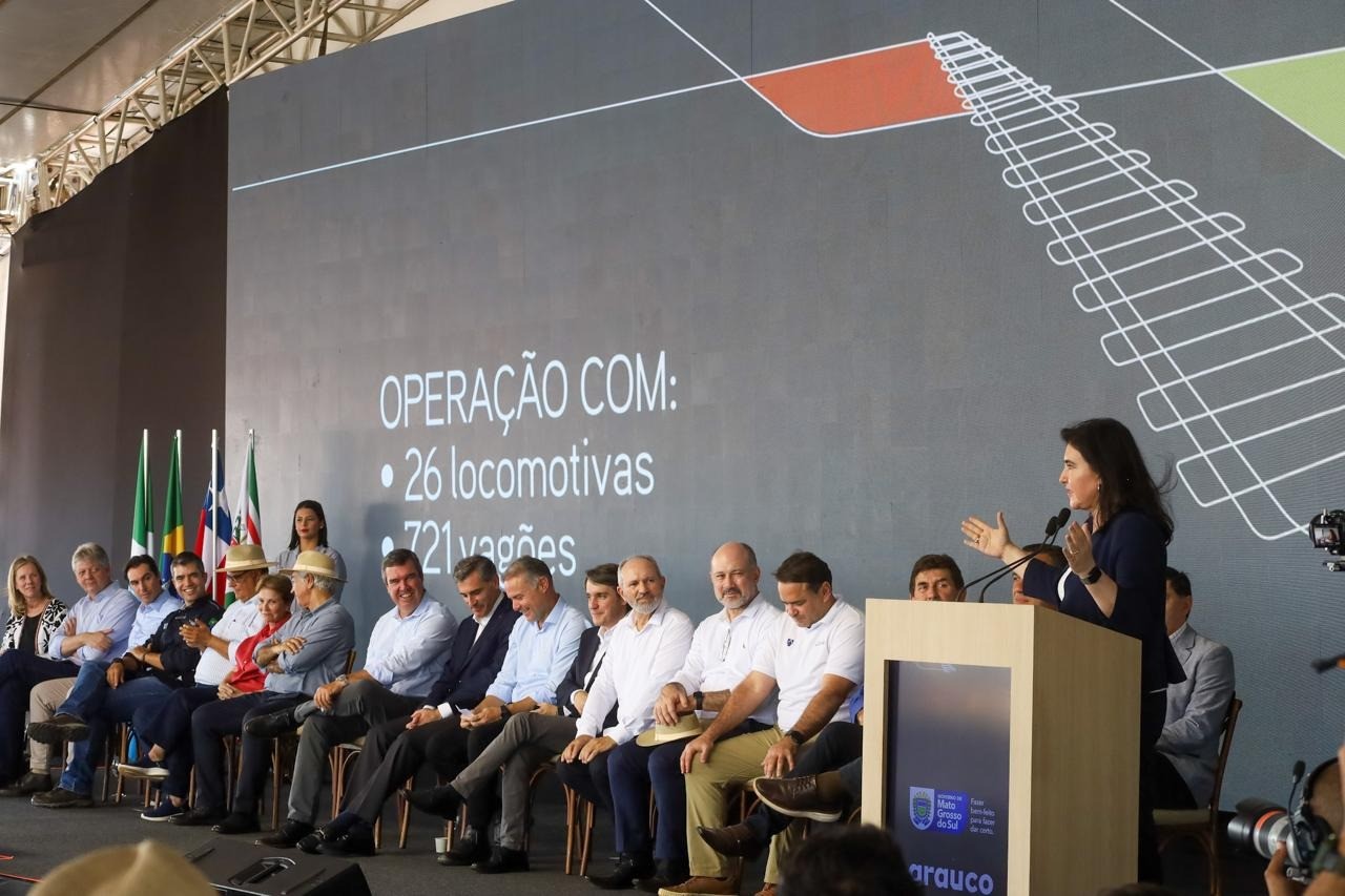 Ferrovia em Inocência vai retirar cerca de 190 caminhões por dia das estradas e ligar MS à malha nacional