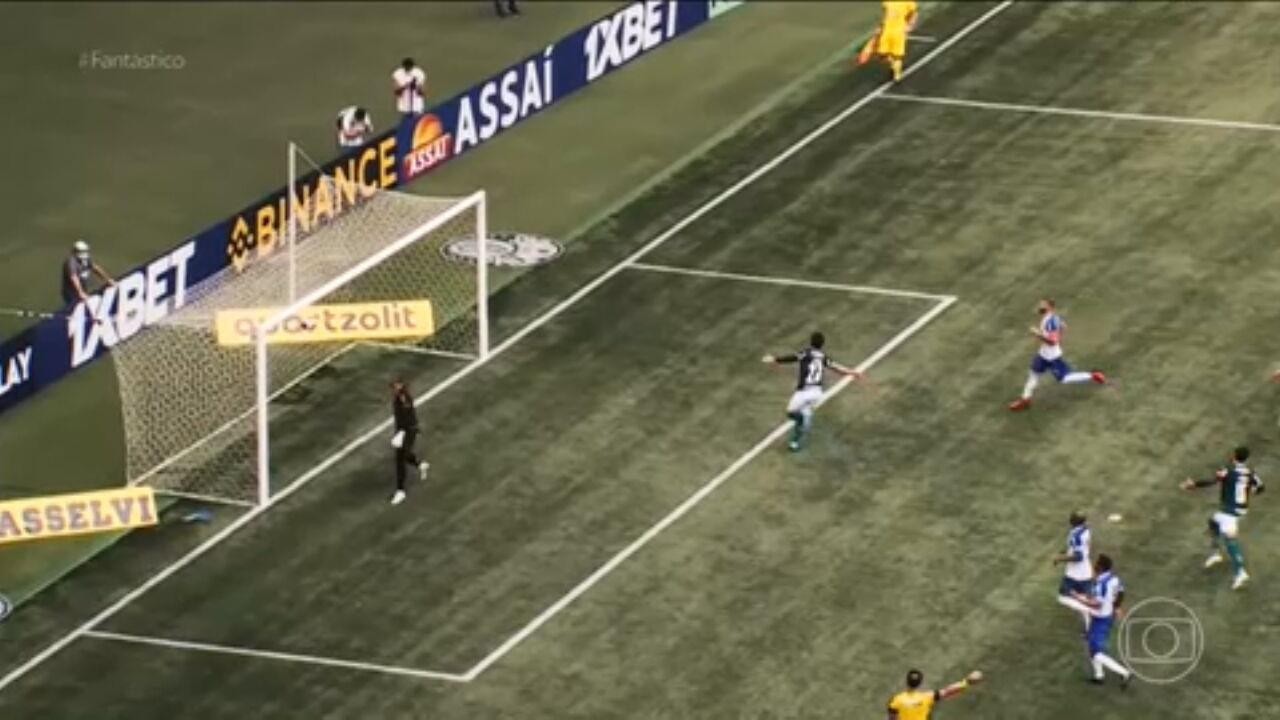 Gols do Fantástico: Palmeiras vence o Santos e dispara na liderança do ...