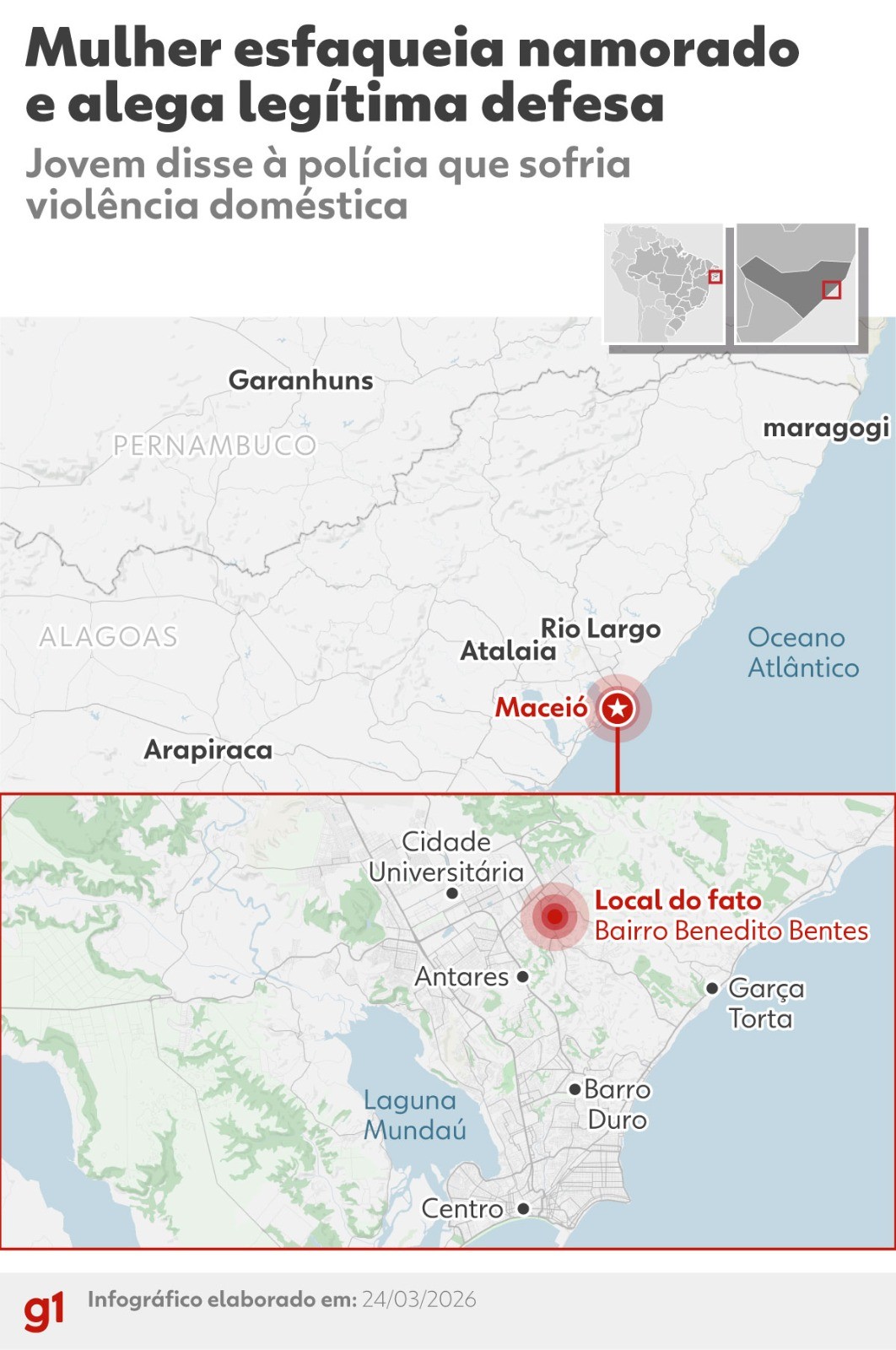 Defesa de jovem que esfaqueou namorado diz que vai pedir medida protetiva após ameaças