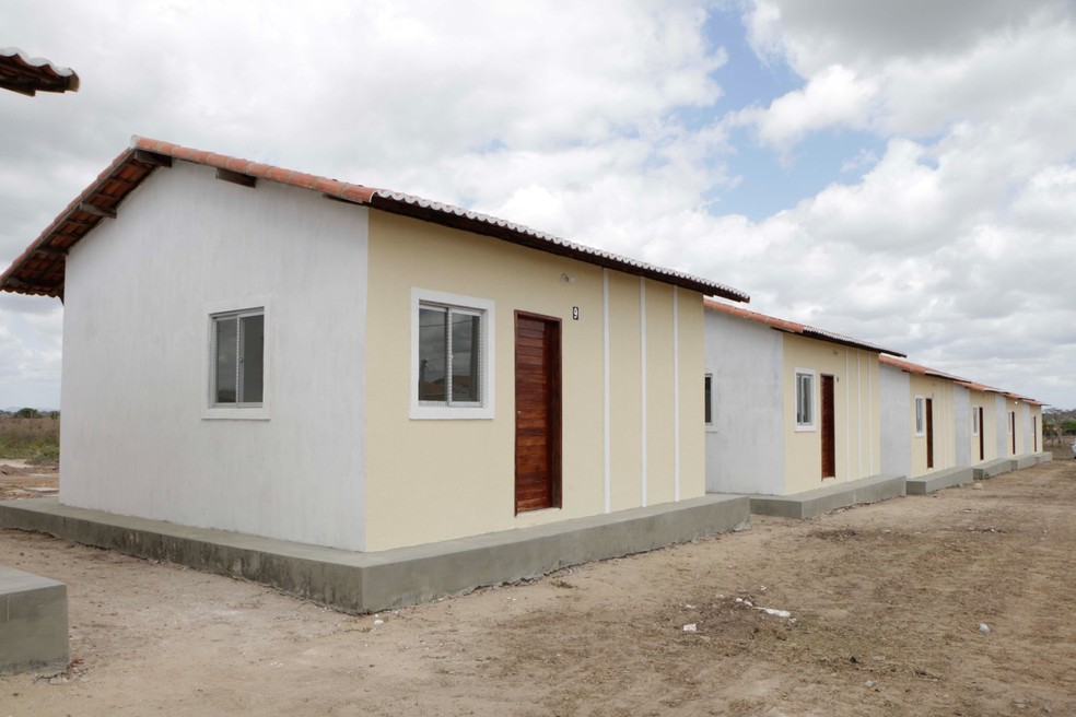 Construção de moradia pelo Minha Casa, Minha Vida no RN — Foto: Elisa Elsie/Governo do RN/Arquivo