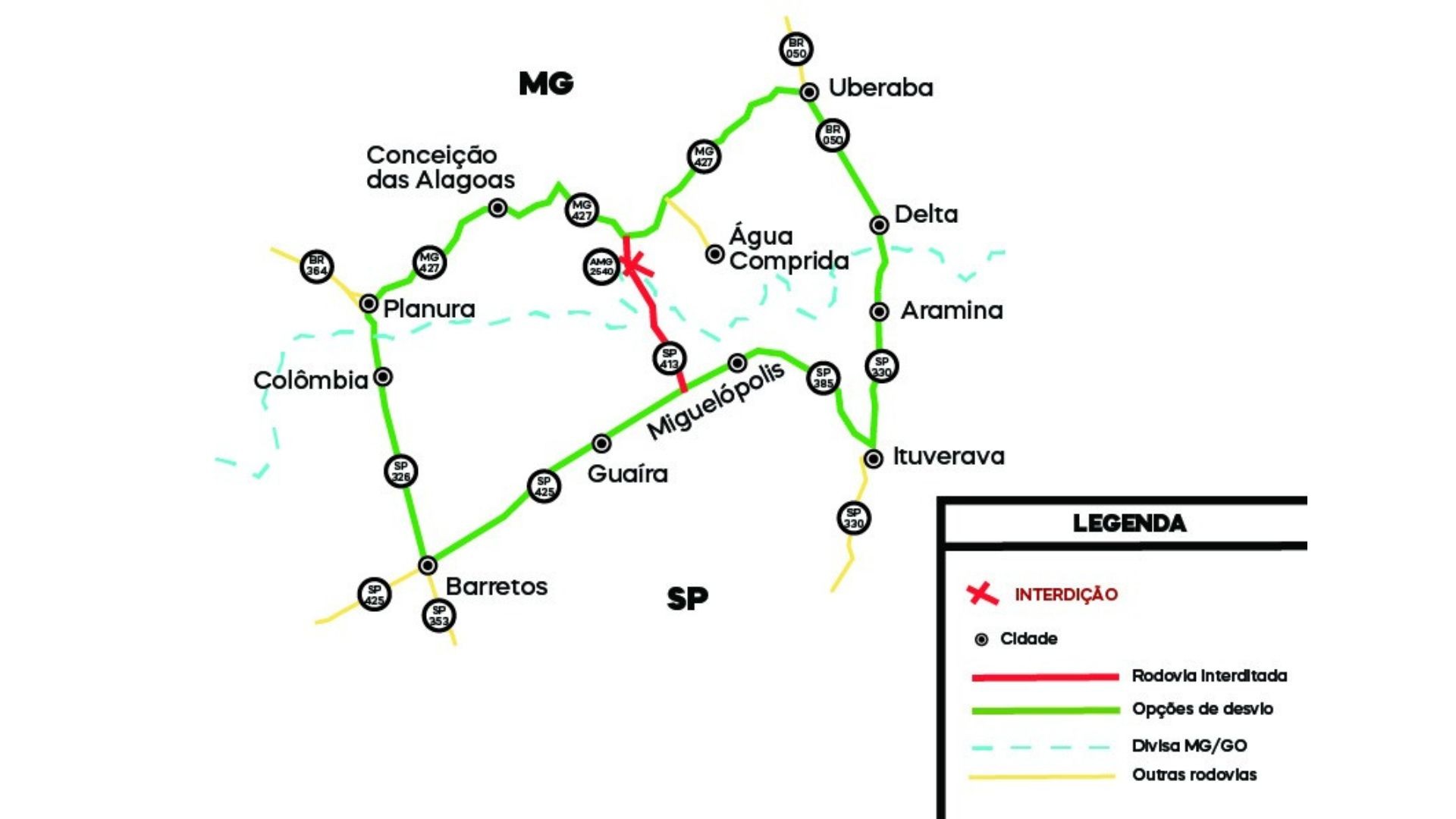 Após rachaduras em pilares, ponte entre MG e SP é reforçada com anéis metálicos; entenda