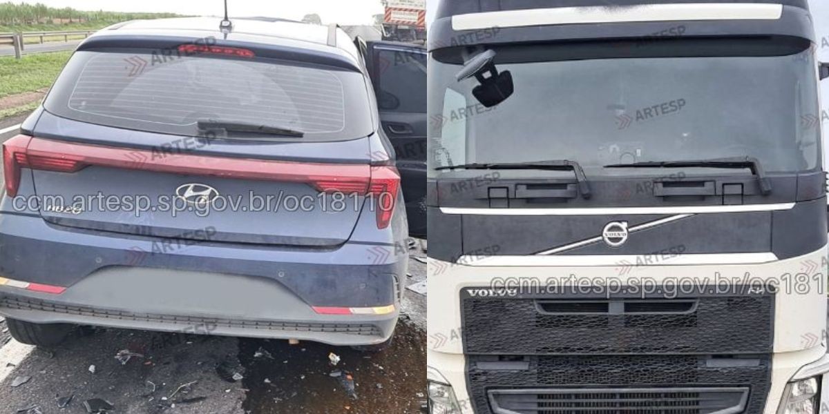 Motorista morre após carro atingir traseira de caminhão na Raposo Tavares em Maracaí