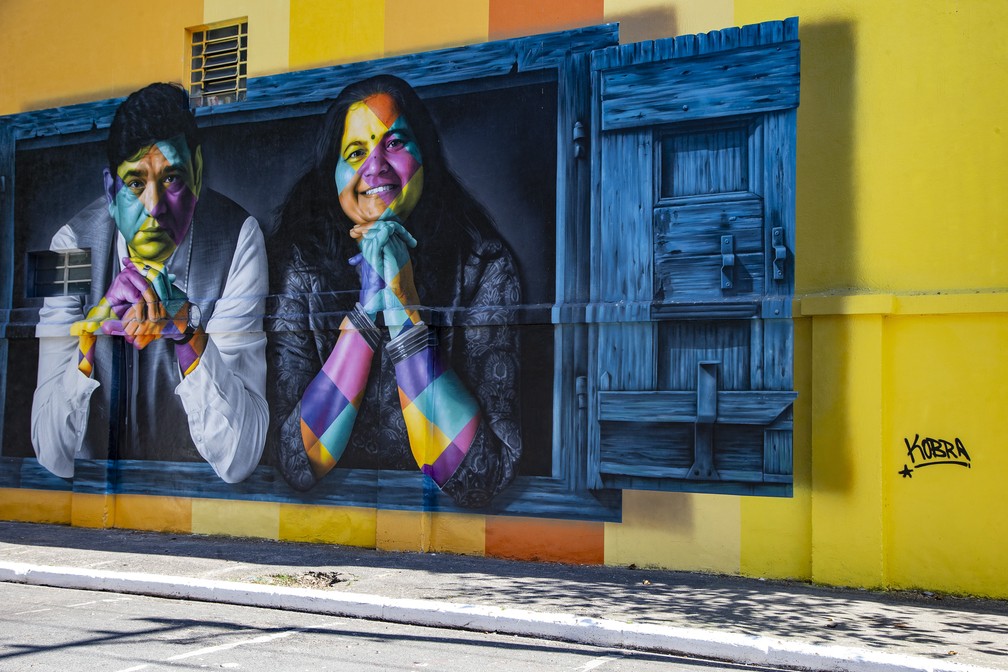 Eduardo Kobra 'finaliza' mural no Minhocão - ABC Agora