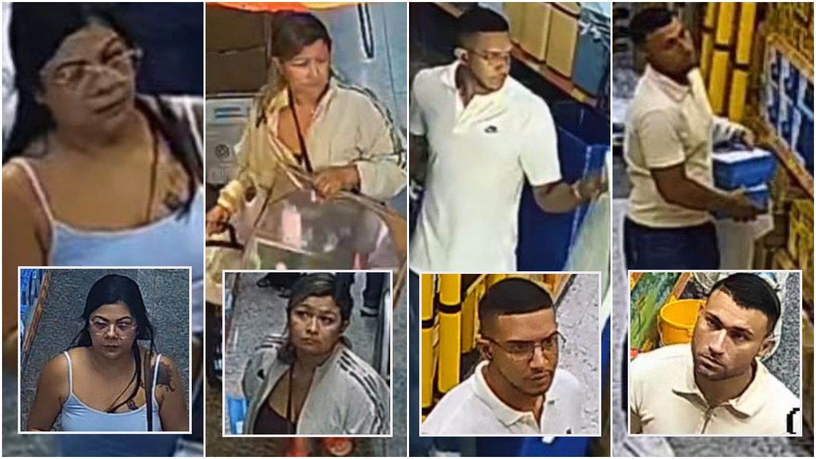 Amostradinhos do mês: loja expõe imagem de grupo que furtou R$ 5 mil em produtos no Ceará