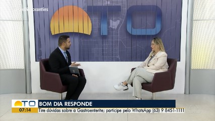 Telespectadores tiram dúvidas sobre gastroenterite com médica no BDR