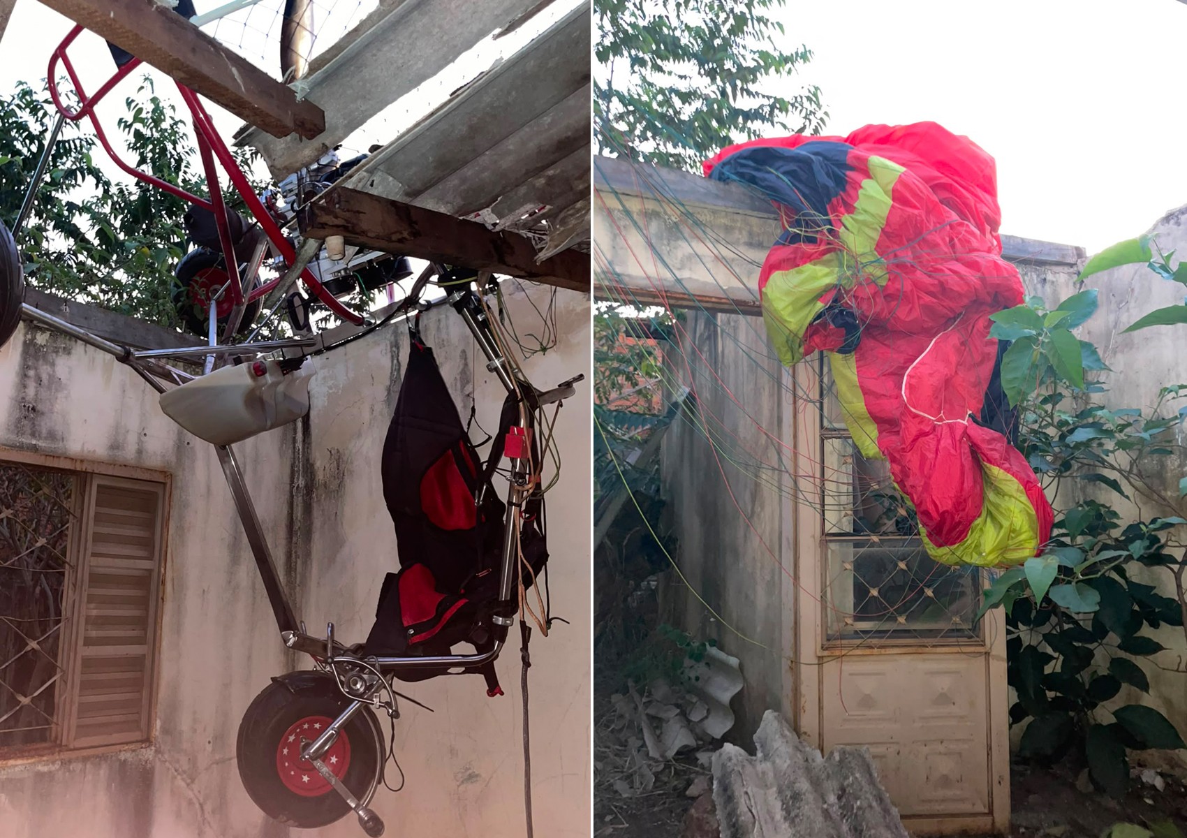 Homem fica ferido ao cair de parapente motorizado em Ribeirão Preto, SP 