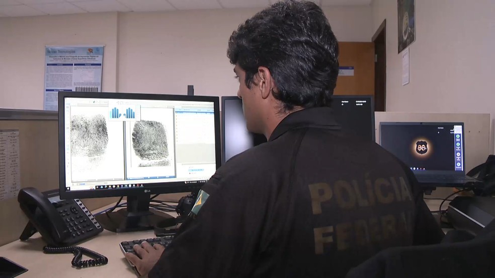 Cadastramento e comparação biométrica de presos no Espírito Santo ajudam a resolver crimes sem autoria. — Foto: TV Gazeta