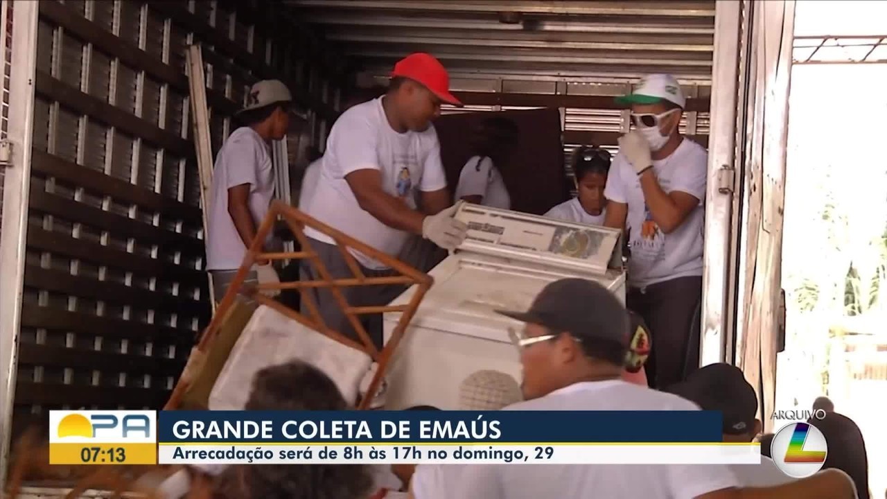 Coleta de Emaús 2025: saiba onde doar e trajeto dos caminhões em Belém