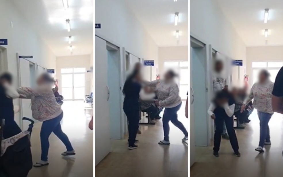 Técnica de enfermagem foi agredida por paciente em unidade básica de saúde em Franca, SP — Foto: Redes sociais