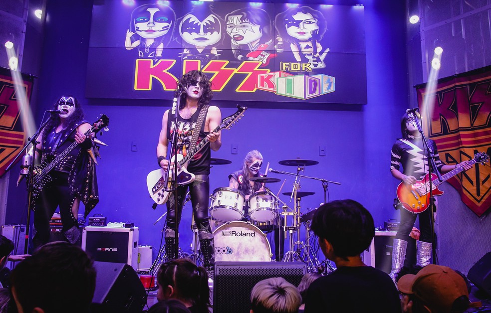 Show do projeto Kiss For Kids — Foto: Divulgação/Hard Rock Cafe